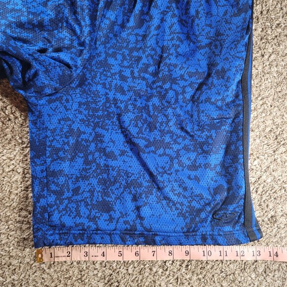 C9 by Champion Men's Blue Digital Camo Athletic Shorts | Size M | 100% Polyester - Picture 5 of 8